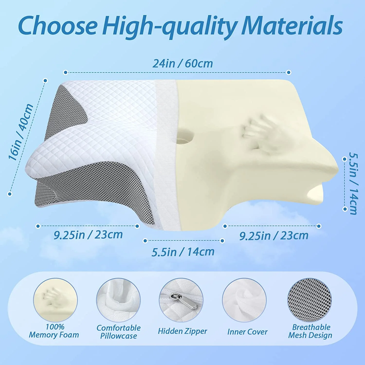 Memory Foam Pillow, 