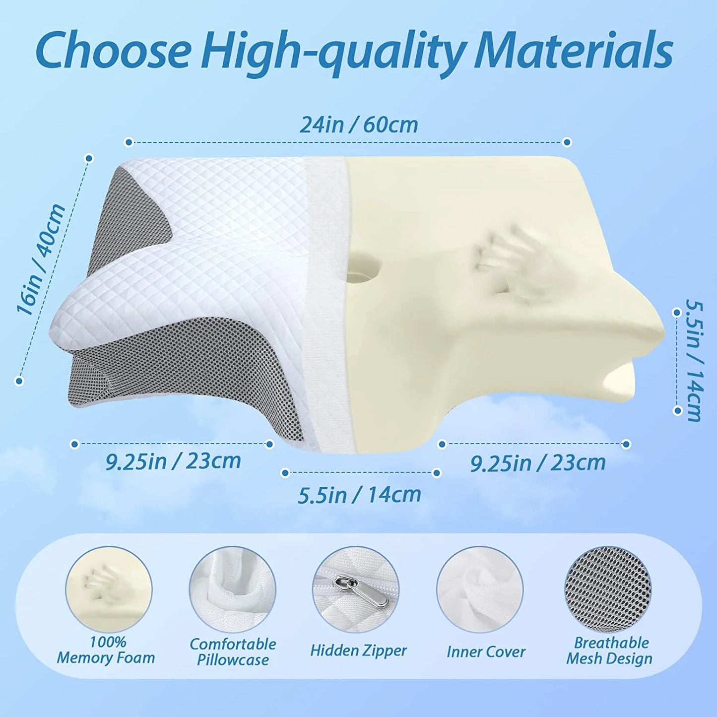Memory Foam Pillow, 